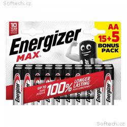 Energizer LR6, 20 Max AA 15+5 zdarma