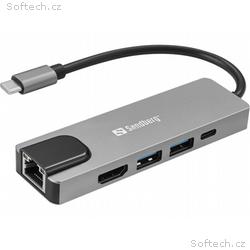 Sandberg USB-C 5in1 Travel Dock Saver
