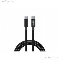 WG - Datový kabel Type-C na Type-C, 50 cm, černá