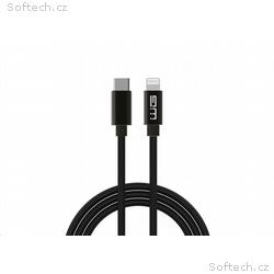 WG - Datový kabel Lightning na Type-C, 50 cm, čern