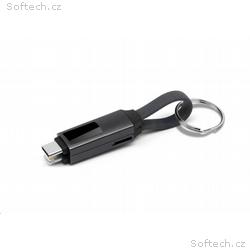 WG - Kabel + magnetická kabelová klíčenka 3v1, tma
