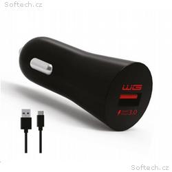 WG - Autonabíječka Fast 1x USB-A, Quick Charge 3.0
