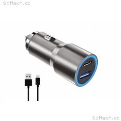 WG - Autonabíječka 2x USB 38 W, 1x USB-A + 1x USB-
