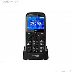 WG - Mobilní telefon WG20C, pro seniory, černá
