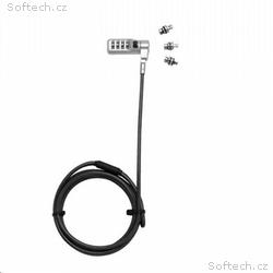 DICOTA Universal Security Cable Lock, 3 Exchangeab