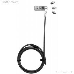 DICOTA Universal Security Cable Lock, 3 Exchangeab