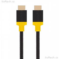 Tactical kabel HDMI 2,1, 8K, délka 2,1 m, černo-žl