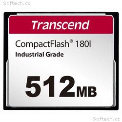 TRANSCEND CompactFlash Card CF180I, 512MB, SLC mod