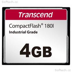 TRANSCEND CompactFlash Card CF180I, 4GB, SLC mode 