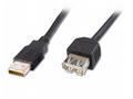 PremiumCord USB 2.0 kabel prodlužovací, A-A, 20cm 