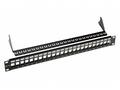 19" modulární neosazený patch panel Solarix 24 por