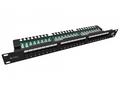 Solarix Patch panel 24x RJ-45 Cat5e UTP s vyvazova