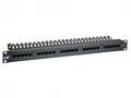 19" ISDN panel Solarix 25 x RJ45 černý 1U SX25-ISD