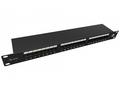Solarix Patch panel 24 x RJ45 CAT5E STP černý 1U S