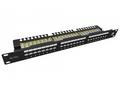 Solarix Patch panel 24x RJ-45 Cat6 UTP s vyvazovac