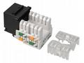 Solarix Keystone CAT5E UTP RJ45 cerný, svorkovnice