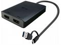 i-tec USB-A, USB-C Dual 4K HDMI video adaptér
