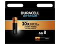 Duracell Optimum alkalická baterie 8 ks (AA)