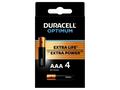 Duracell Optimum alkalická baterie 4 ks (AAA)