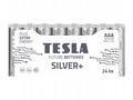 TESLA SILVER+ alkalická baterie AAA (LR03, mikrotu