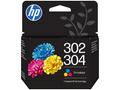 HP 302, 304 tri-color inkoustová kazeta, B7RT6AE o