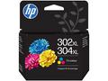 HP 302XL, 304XL Tri-clr Original Ink Crtg