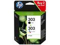 HP Ink Cartridge 303, Black, Tricolor, 200, 165 st
