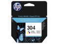 HP 304 Tri-color Original Ink Cartridge, N9K05AE