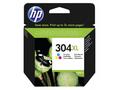 HP 304XL Tříbarevná originální inkoustová kazeta