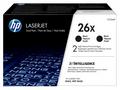 HP 26X - 2-balení - Vysoká výtěžnost - černá - ori