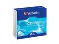 VERBATIM CD-R80 700MB Data Life, 52x, slim, 10pack