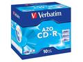 VERBATIM CD-R(10-Pack)Jewel, Crystal, 52x, 700MB