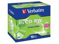 VERBATIM CD-RW(10-Pack), Jewel, 12x, 700MB