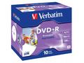 VERBATIM DVD+R(10-Pack)Printable, Jewel, 16x, 4.7G