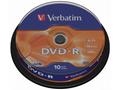 VERBATIM DVD-R 4,7GB, 16x, 10pack, spindle