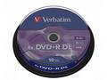 VERBATIM DVD+R DL AZO 8,5GB, 8x, spindle 10 ks