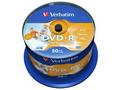 VERBATIM DVD-R AZO 4,7GB, 16x, printable, spindle 