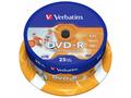 VERBATIM DVD-R 4,7GB, 16x, printable, 25pack, spin