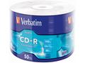 VERBATIM CD-R 700MB, 52x, 80min, 50pack, wrap