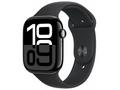Apple Watch S10, 46mm, Jet Black, Sport Band, Blac