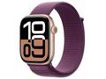 Apple Watch S10, 46mm, Rose Gold, Sport Band, Plum