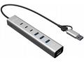 i-tec USB-C, USB-A Metal HUB 6 port (3x USB-C, 3x 
