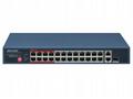 Hikvision DS-3E0326P-E, M(C) - Switch 24× 100 TX P