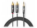 NEDIS PROFIGOLD stereo audio kabel, 3,5 mm jack zá