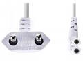 NEDIS napájecí kabel pro adaptéry, Euro zástrčka -