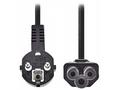 NEDIS napájecí kabel, Typ F Zástrčka - IEC-320-C5,