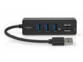 NEDIS USB hub, zástrčka USB-A zástrčka, 3x zásuvka