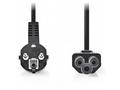 NEDIS napájecí kabel, Typ F Zástrčka - IEC-320-C5,