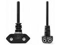 NEDIS napájecí kabel pro adaptéry, Euro zástrčka -
