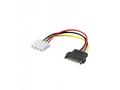 PremiumCord napájecí redukce Molex 5.25" F - S-ATA